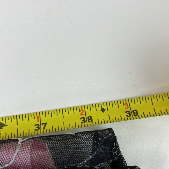 Beautiful Pink Gown with Black Mesh, pink Floral Appliques and Asymmetrical Hem - Picture 9 of 11